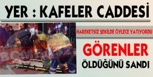 Kafeler Caddesi’nde Kaldırıma Yığılıp Kaldı!