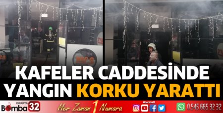 Kafeler caddesinde yangın