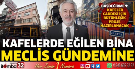 Kafelerde eğilen bina Meclis gündemine