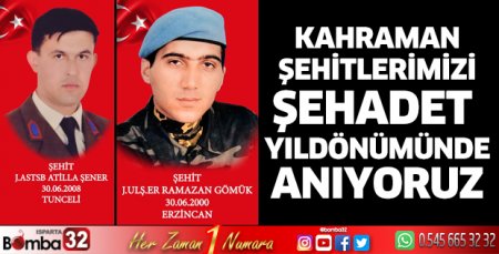 Kahraman şehitlerimizi anıyoruz