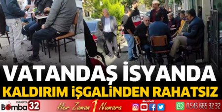 Kaldırım işgalinden vatandaş rahatsız
