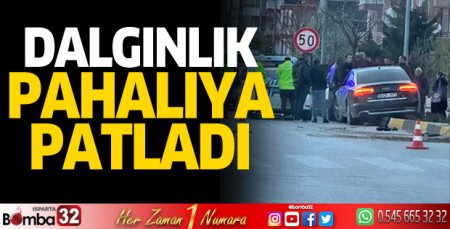 Kaldırıma çıktı