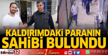 Kaldırımdaki paranın sahibi bulundu