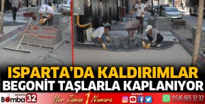 Kaldırımlar begonit taşla kaplanıyor