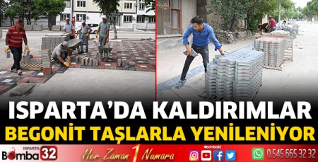Kaldırımlar yenileniyor