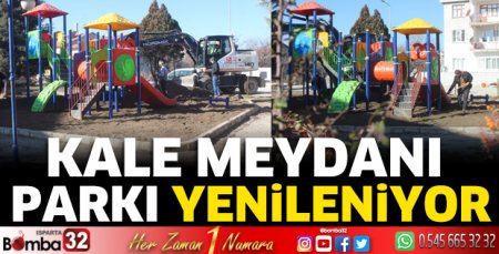 Kale Meydanı Parkı yenileniyor
