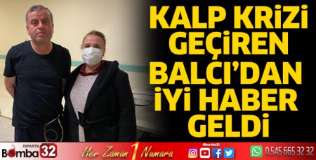 Kalp krizi geçiren Balcı’dan iyi haber geldi