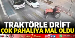 Kameralar önünde drift pahalıya patladı