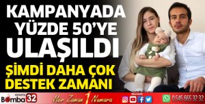 Kampanyada yüzde 50'ye ulaşıldı