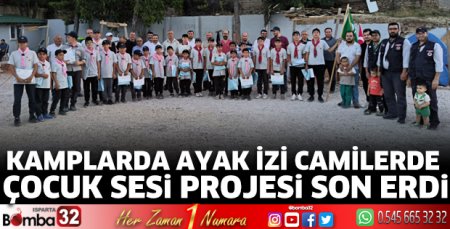 Kamplarda Ayak İzi Camilerde Çocuk Sesi Projesi sona erdi