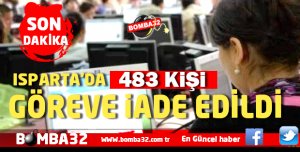 KAMUDA GÖREVE İADELER