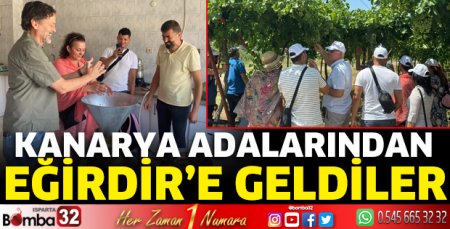 Kanarya adalarından Eğirdir’e geldiler