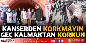 Kansere farkındalık etkinliği