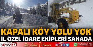 Kapalı köy yolu yok