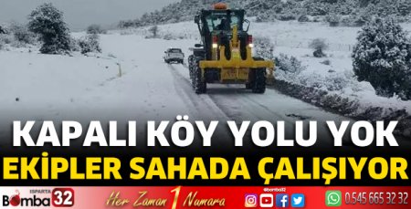 Kapalı köy yolu yok