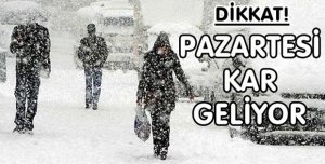 KAR GELİYOR!