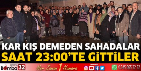 Kar kış demeden sahadalar