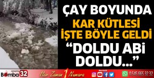 Kar kütleleri işte böyle geldi