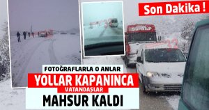 KAR ULAŞIMI DURDURDU