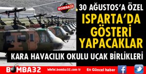 KARA HAVACILIK OKULU 30 AĞUSTOS'TA ÖZEL GÖSTERİ YAPACAK