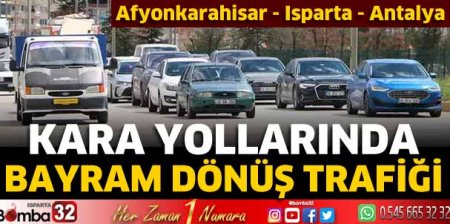 Kara yollarında bayram dönüş trafiği
