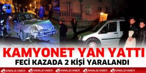 KARAAĞAÇ MAHALLESİ KAZA SESİ İLE UYANDI...