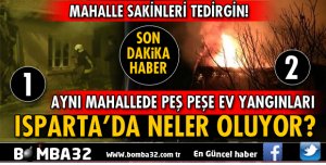 KARAAĞAÇ MAHALLESİ'NDE EV YANGINLARI