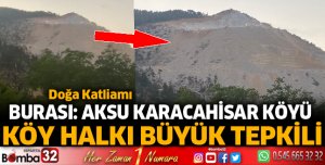 Karacahisar Köyü'nde doğa katliamı