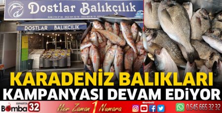 Karadeniz balıkları kampanyası devam ediyor