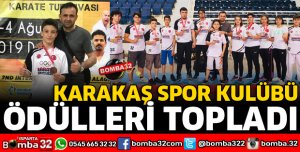 KARAKAŞ SPOR KULÜBÜ ÖDÜLE DOYMUYOR