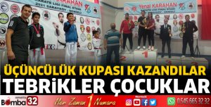 Karatede dereceye girdiler