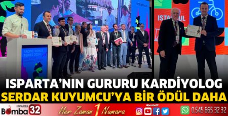 Kardiyolog Serdar Kuyumcu’ya bir ödül daha  
