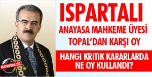 KARŞI OY KULLANDI!