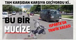 KARŞIDAN KARIŞYA GEÇMEK İSTEYEN YAYAYA ÇARPTI
