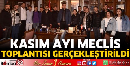 Kasım Ayı Meclis Toplantısı gerçekleştirildi