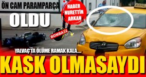 Kask Hayatını Kurtardı