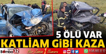 Katliam gibi kaza 5 ölü