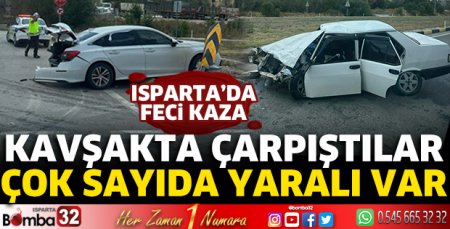 Kavşakta çarpıştılar 