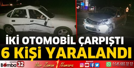 Kavşakta çarpıştılar