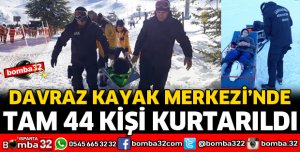 KAYAK MERKEZİNDE YARALANAN 44 KİŞİ KURTARILDI