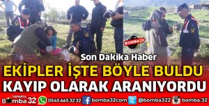 KAYBOLAN ENGELLİ GENCİ JANDARMA BULDU