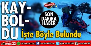 KAYBOLAN KAYAKÇIYI JANDARMA BULDU