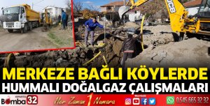 Kayı köyünde doğalgaz çalışmaları başladı