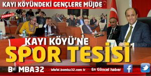 KAYI KÖYÜ'NE SPOR TESİSİ