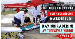 Kayınbiraderini Av Tüfeğiyle Yaraladı