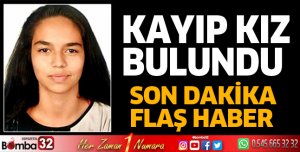 Kayıp kız bulundu