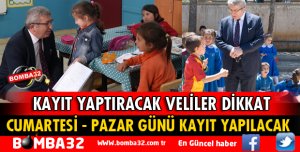 KAYIT YAPTIRACAK VELİLER DİKKAT!
