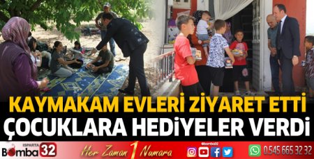 Kaymakam Akpınar evleri ziyaret etti