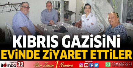 Kaymakam Akpınar, Kıbrıs Gazisini evinde ziyaret etti