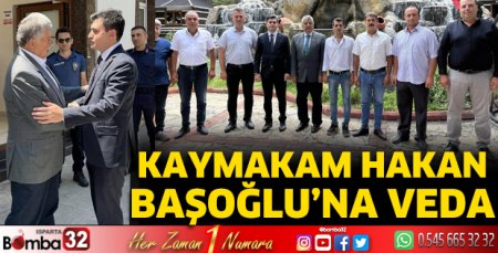 Kaymakam Başoğlu'na veda